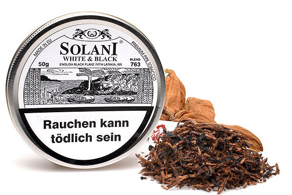Solani White & Black Blend 763 Pfeifentabak 50g Dose Solani White & Black Blend 763 Pfeifentabak 50g Dose